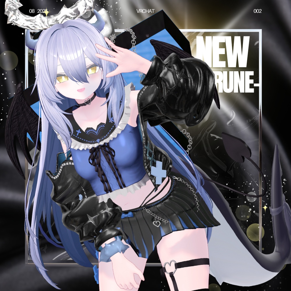 えちかわ💜パンク地雷系ギャル服【複数アバター対応】 #UltraNemiNemiShop