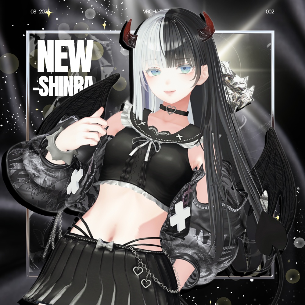 えちかわ💜パンク地雷系ギャル服【複数アバター対応】　#UltraNemiNemiShop