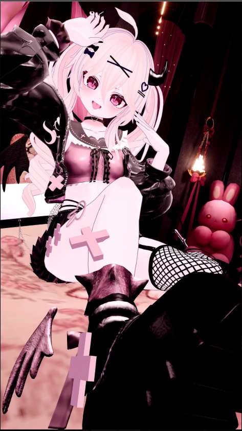 えちかわ💜パンク地雷系ギャル服【複数アバター対応】 #UltraNemiNemiShop