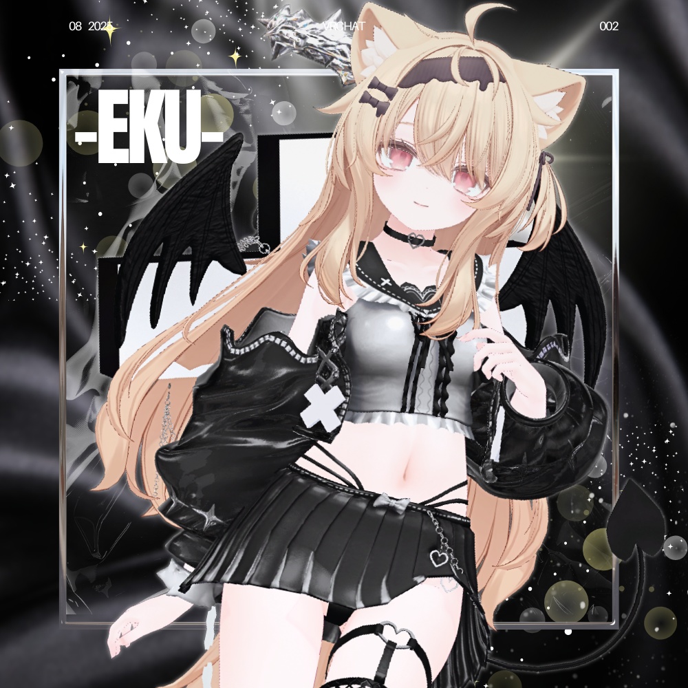 えちかわ💜パンク地雷系ギャル服【複数アバター対応】 #UltraNemiNemiShop