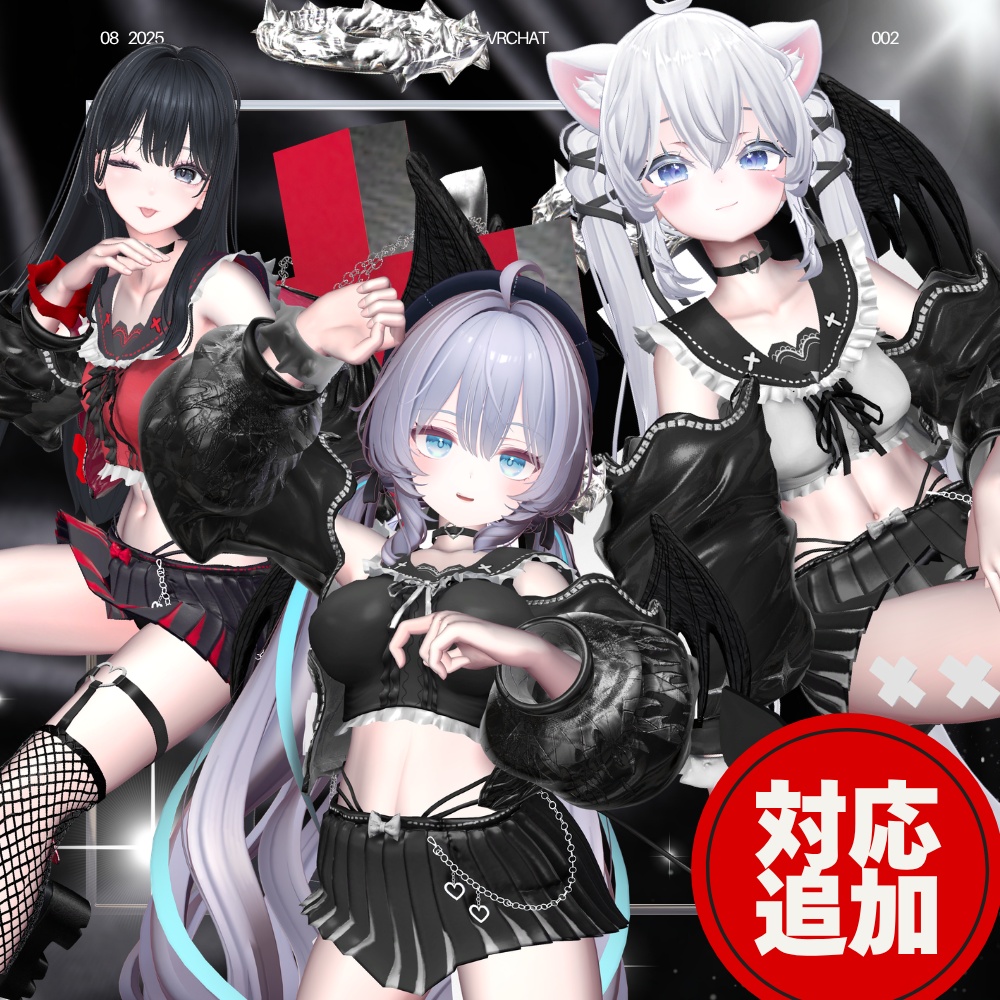 🌟SAIL中🌟えちかわ💜パンク地雷系ギャル服【21アバター対応】 #UltraNemiNemiShop