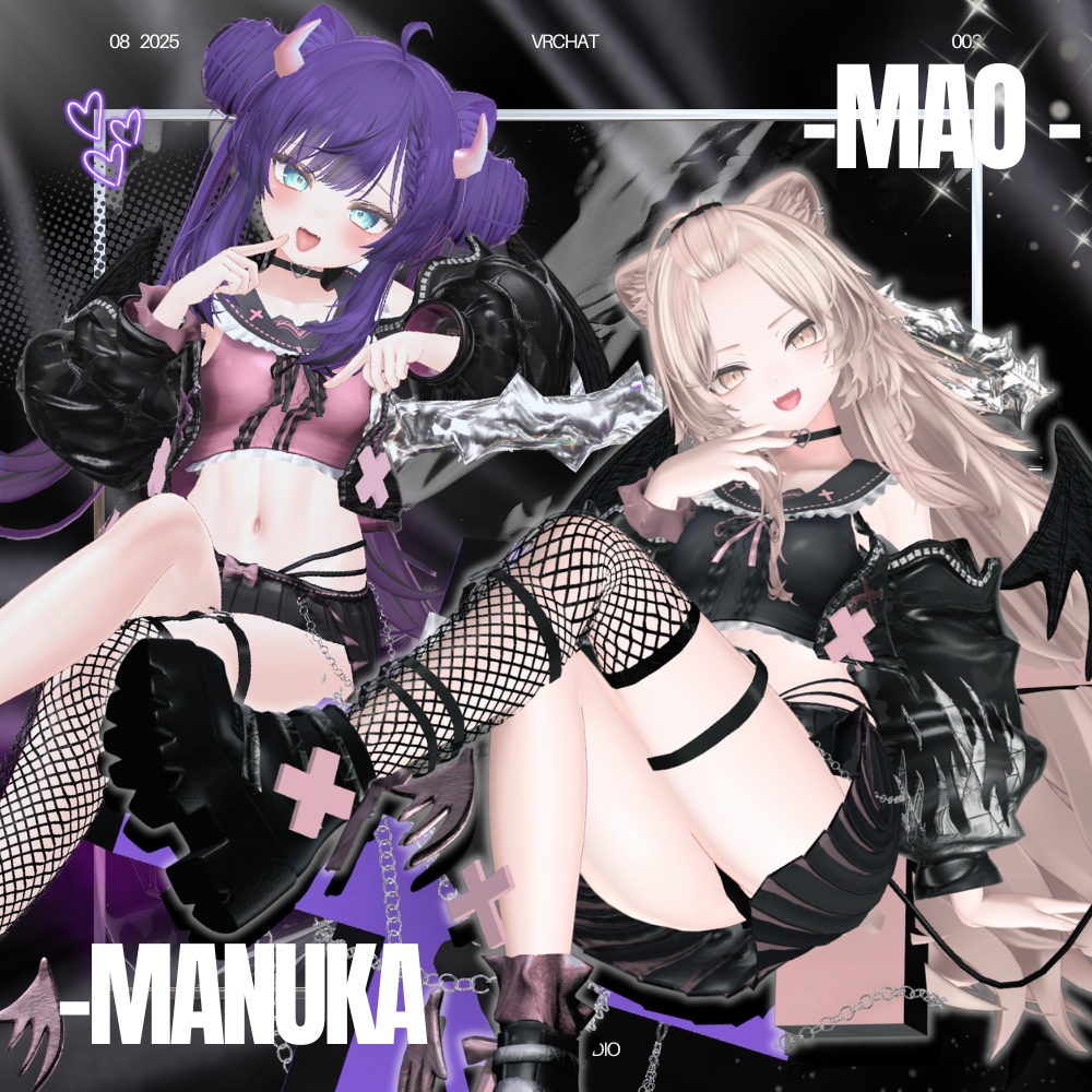 🌟SAIL中🌟えちかわ💜パンク地雷系ギャル服【21アバター対応】 #UltraNemiNemiShop