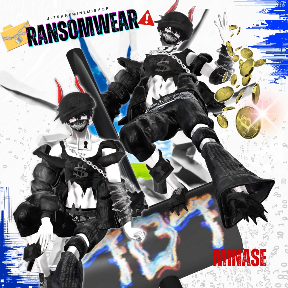 🔐ランサムウェアー/Ransomwear【複数アバター対応】 #UltraNemiNemiShop