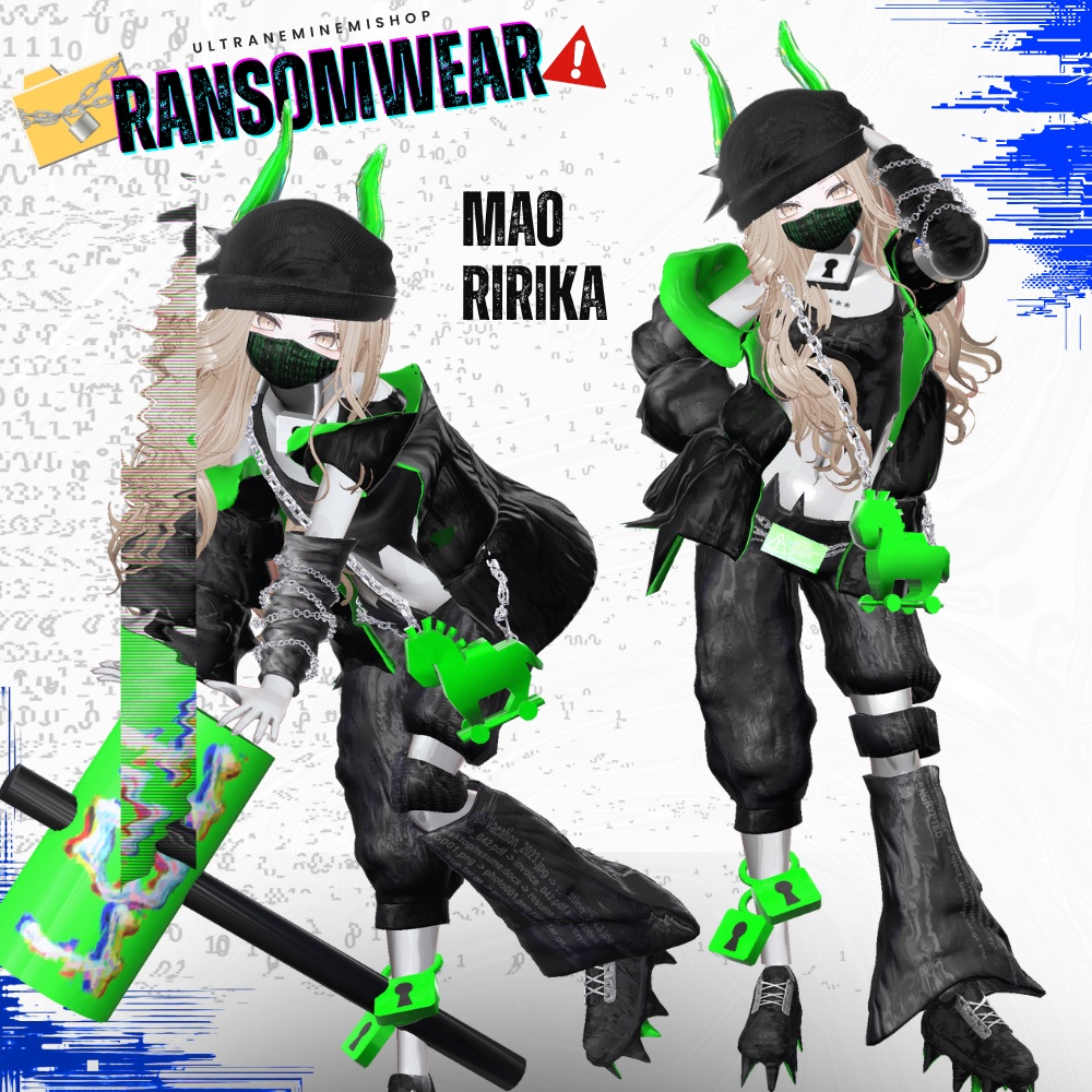 🔐ランサムウェアー/Ransomwear【複数アバター対応】 #UltraNemiNemiShop