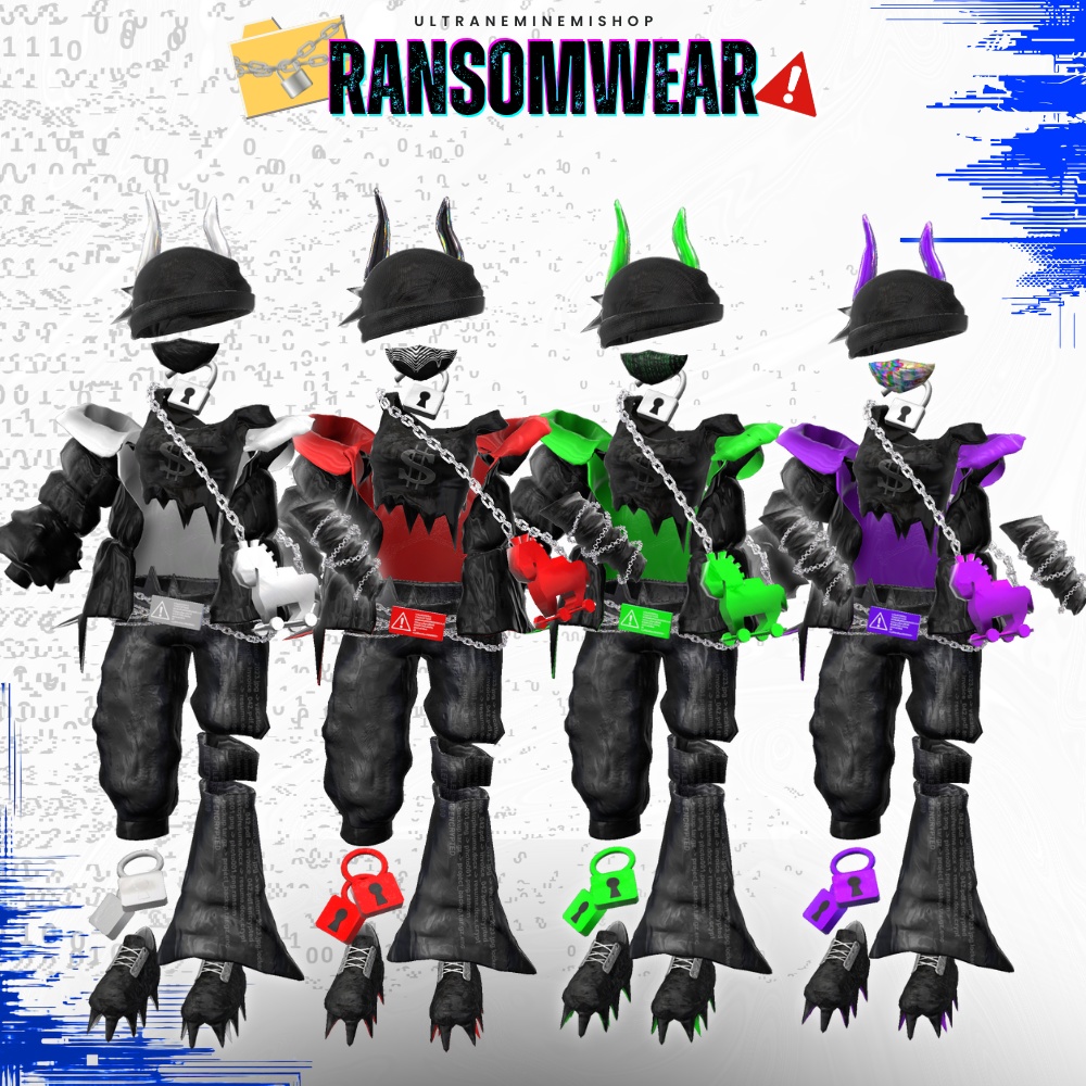 🔐ランサムウェアー/Ransomwear【複数アバター対応】 #UltraNemiNemiShop