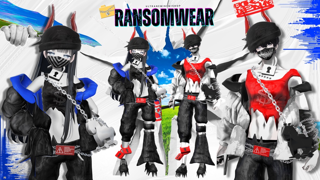 🔐ランサムウェアー/Ransomwear【複数アバター対応】 #UltraNemiNemiShop