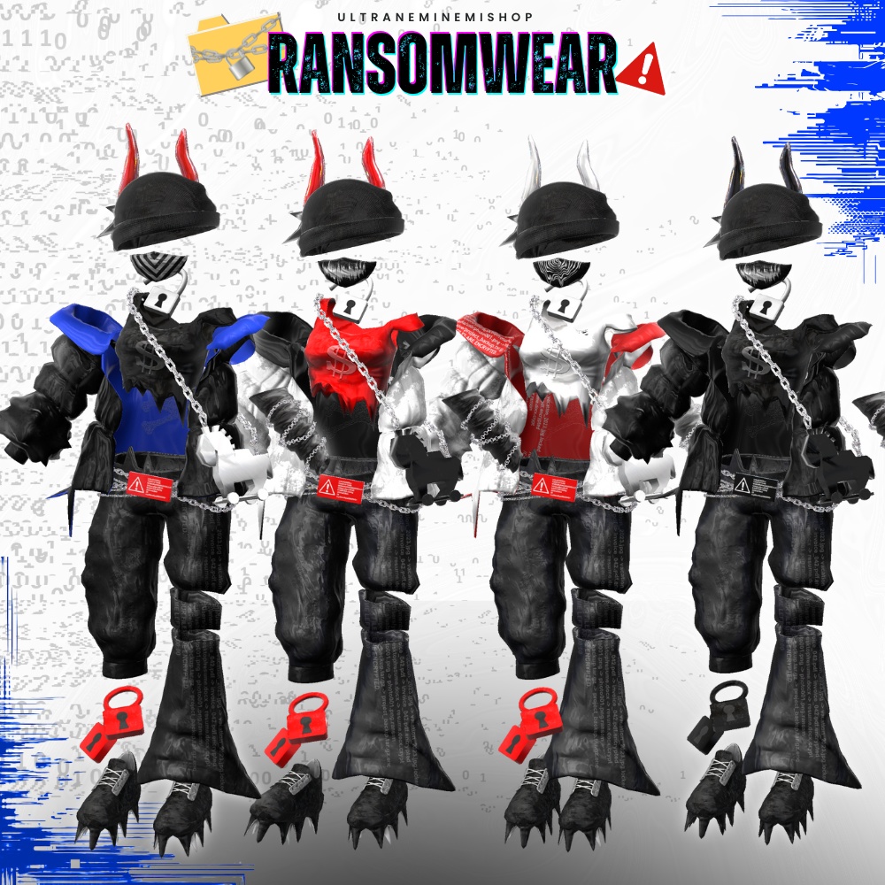 🔐ランサムウェアー/Ransomwear【複数アバター対応】 #UltraNemiNemiShop