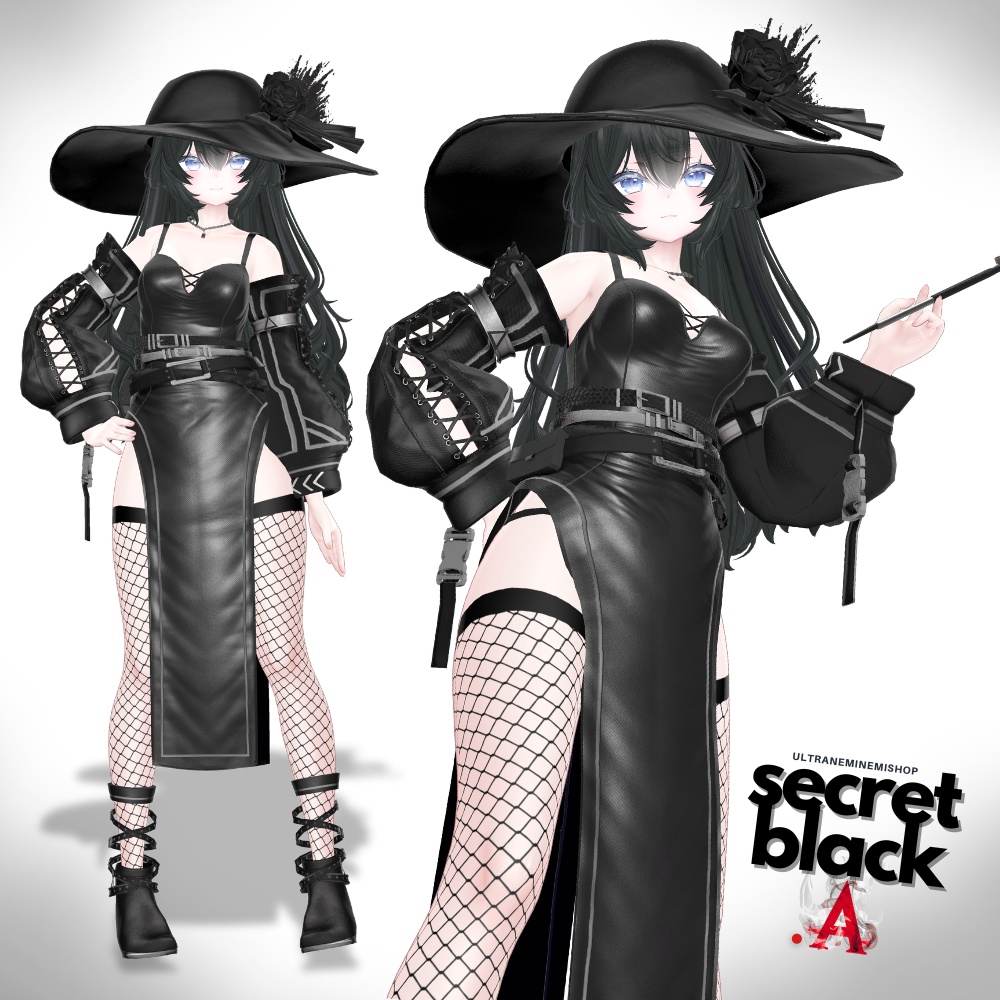 🌟7時間限定セール🌟【12アバター対応】secret black 「.A」SBシリーズ第1弾 #UltraNemiNemiShop