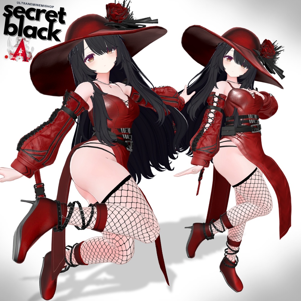 🌟7時間限定セール🌟【12アバター対応】secret black 「.A」SBシリーズ第1弾 #UltraNemiNemiShop