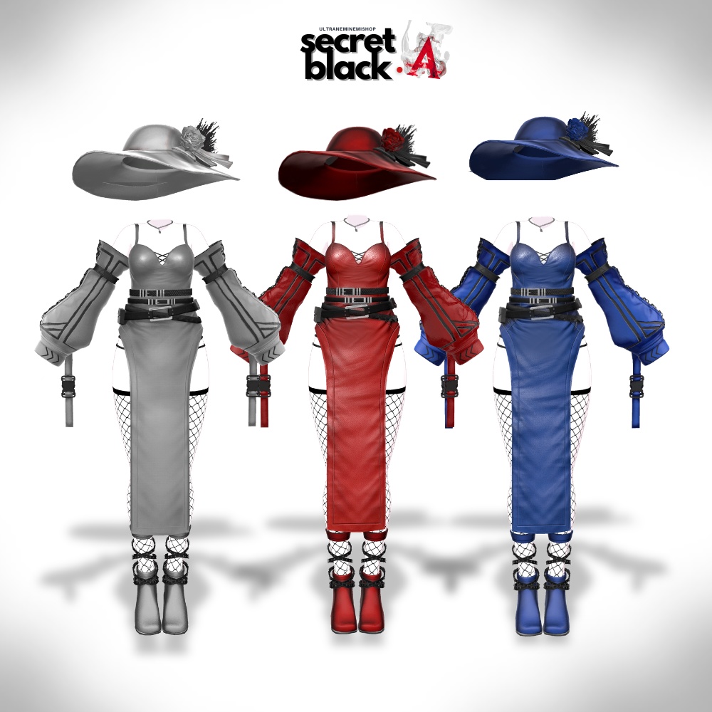 🌟7時間限定セール🌟【12アバター対応】secret black 「.A」SBシリーズ第1弾 #UltraNemiNemiShop
