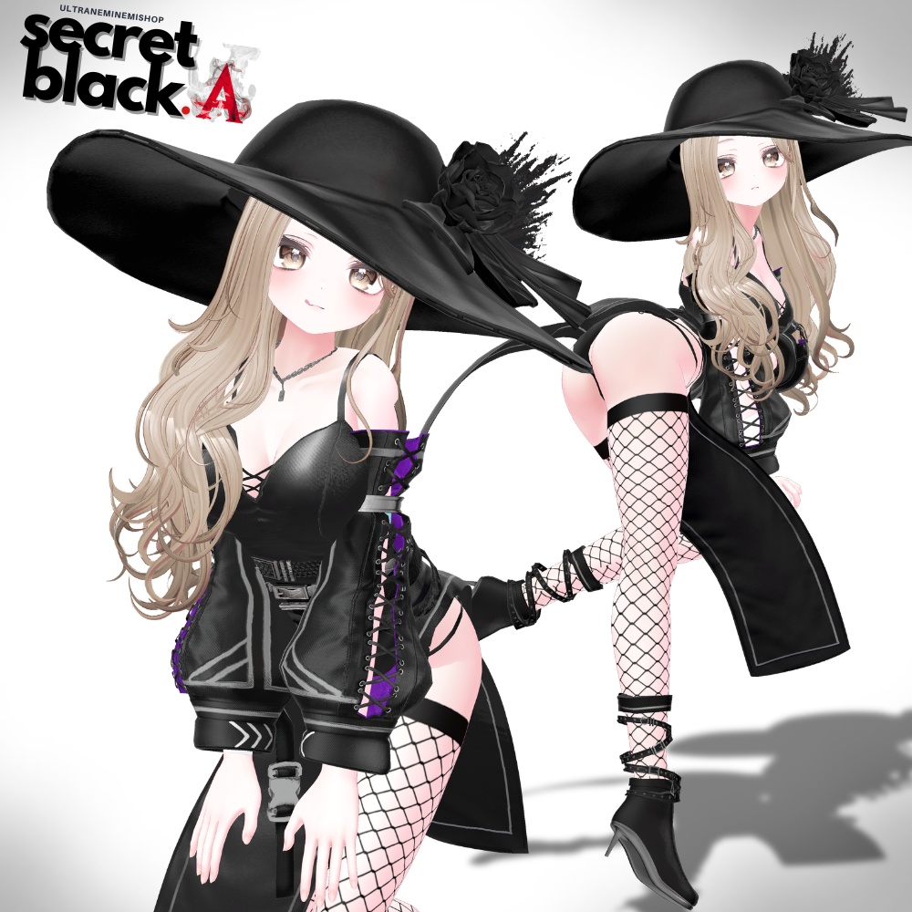 🌟7時間限定セール🌟【12アバター対応】secret black 「.A」SBシリーズ第1弾 #UltraNemiNemiShop