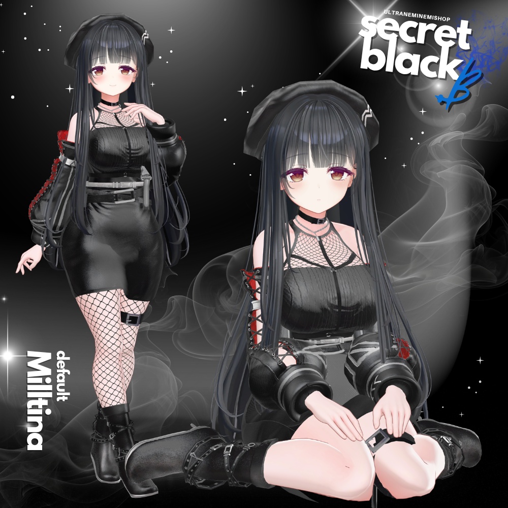 🌟初回限定セール🌟【6アバター対応】secret black 「.B」SBシリーズ第2弾 #UltraNemiNemiShop