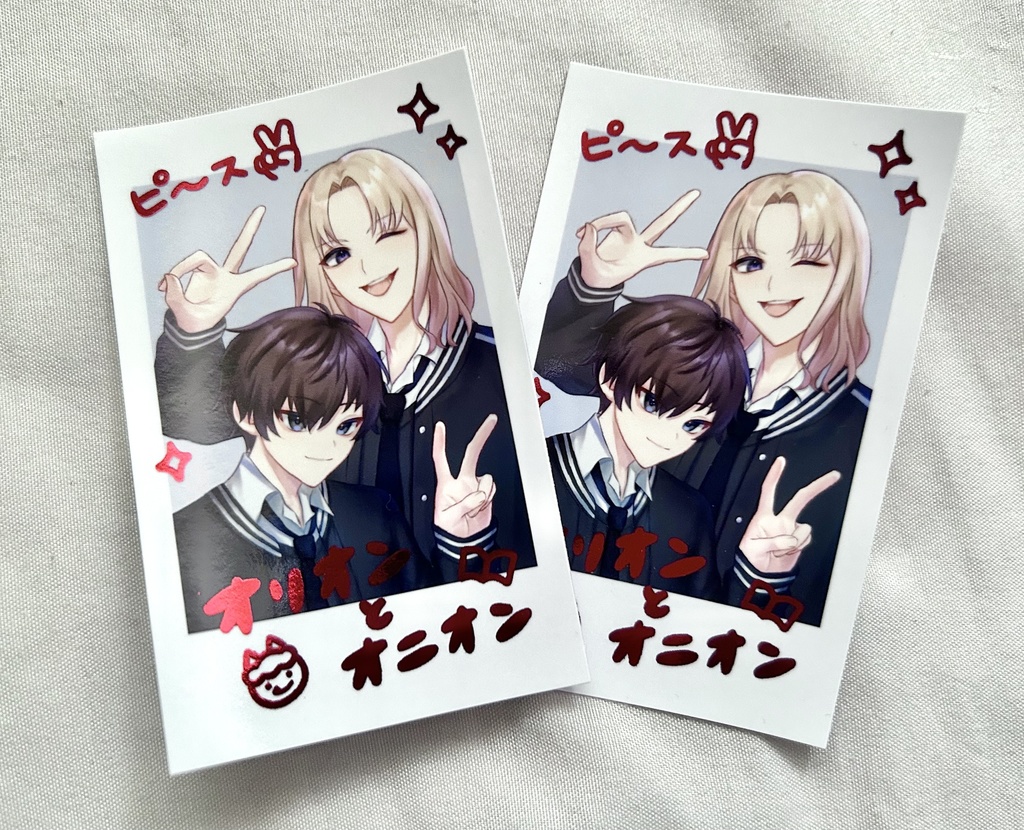 おにくチェキ&ステッカーセット