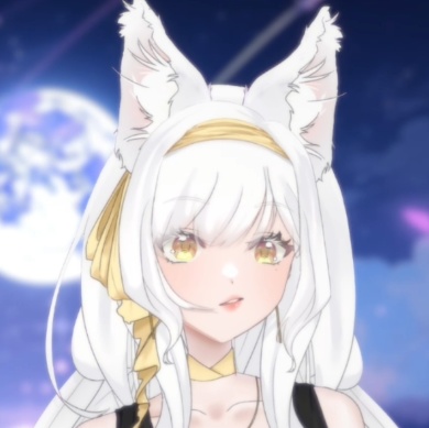 20% Sale! 【live2d Model】White fox/白いキツネ【VTS対応】限定一点!