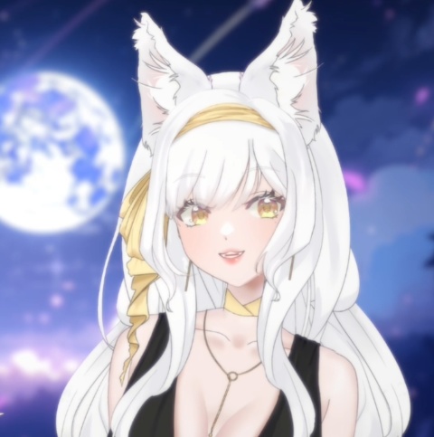 20% Sale! 【live2d Model】White fox/白いキツネ【VTS対応】限定一点!