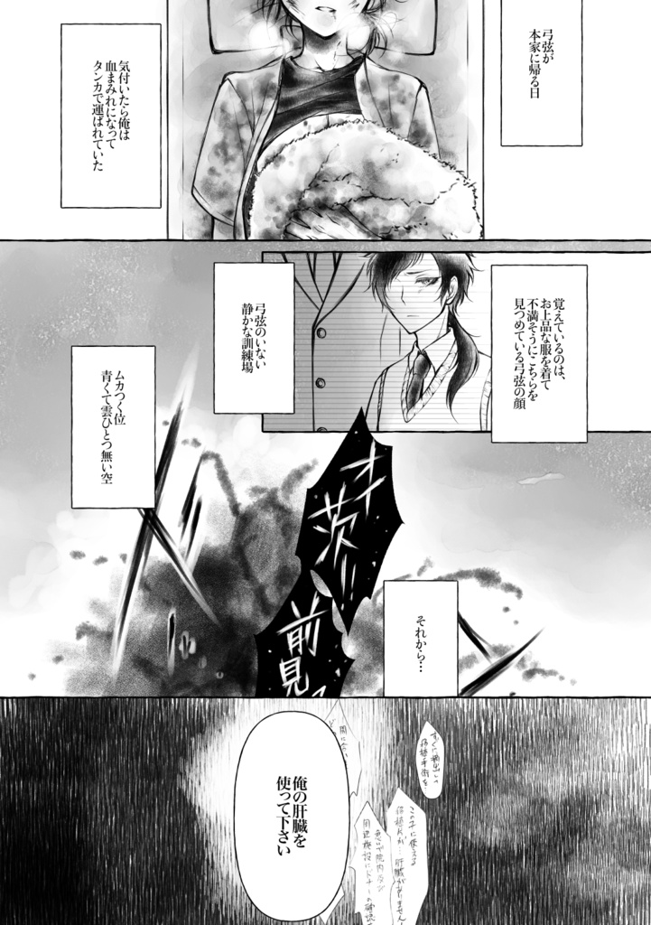 【弓+茨】君と乾杯【漫画】
