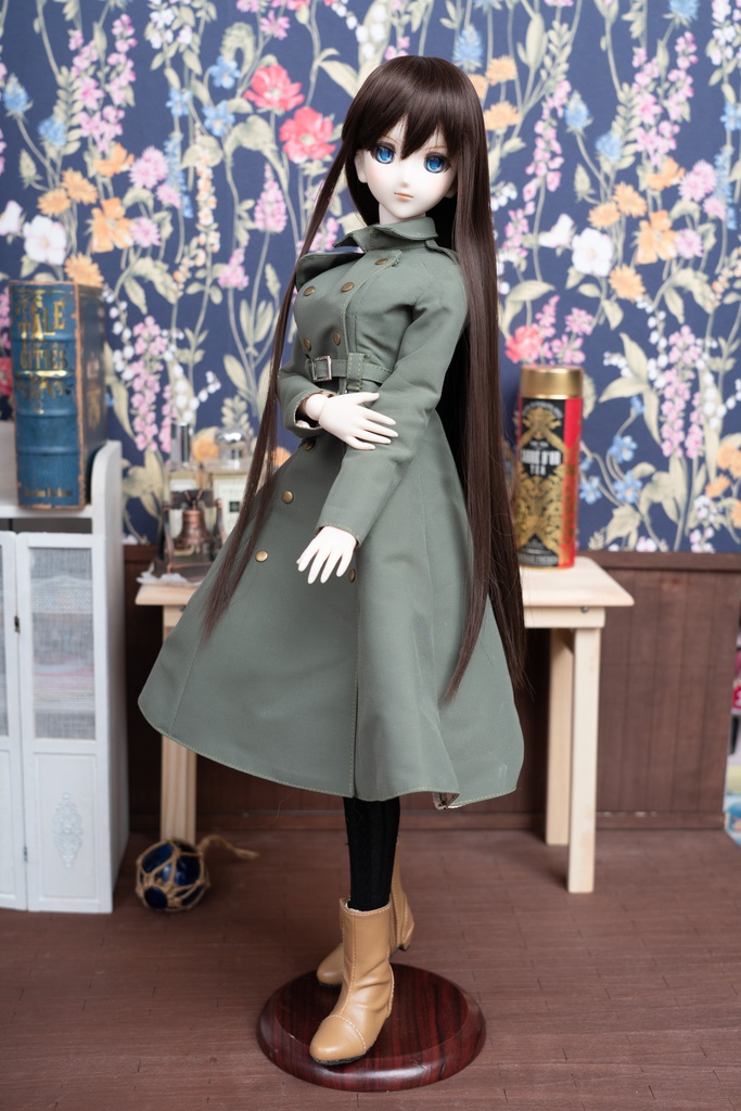 DDサイズ用トレンチコート ミリタリーグリーン