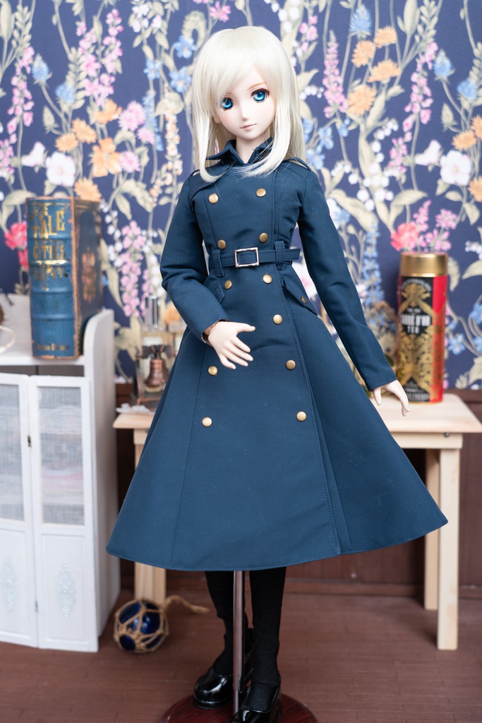 DDサイズ用トレンチコート ディープブルー