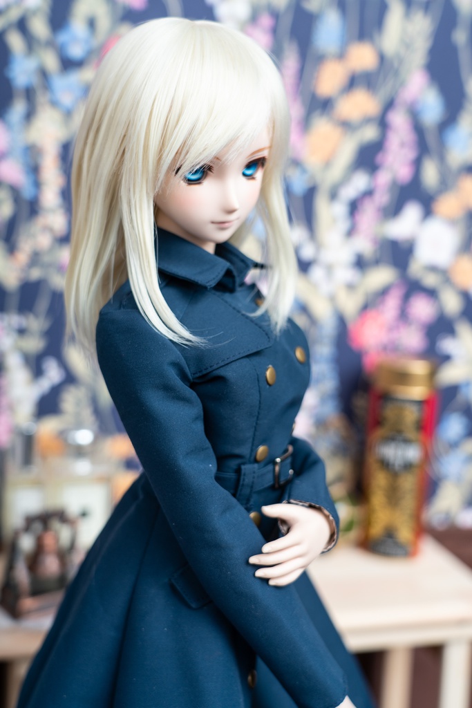 DDサイズ用トレンチコート ディープブルー