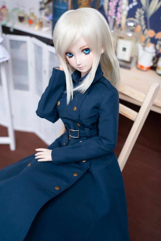 DDサイズ用トレンチコート ディープブルー