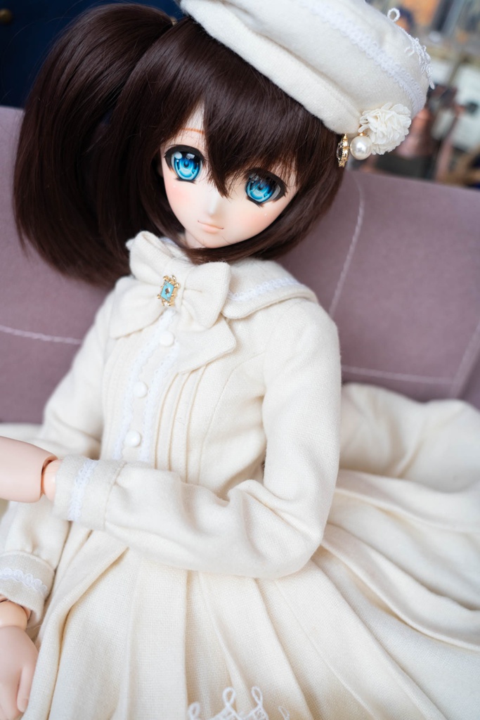 DD&DDS クラシカルワンピース帽子パニエセット(オフホワイト)