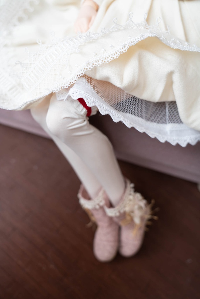 DD&DDS クラシカルワンピース帽子パニエセット(オフホワイト)