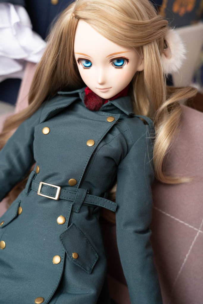 DDサイズ用トレンチコート ダークグリーン