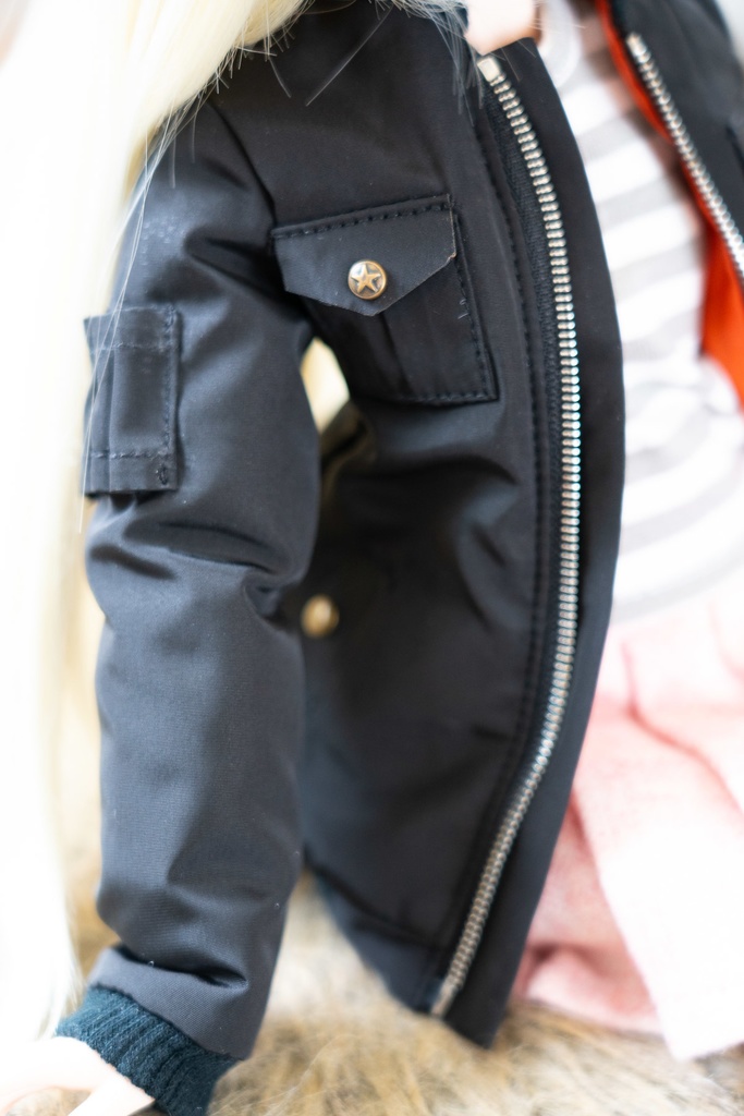 MDD/DDPサイズ フライトジャケット(ブラック)