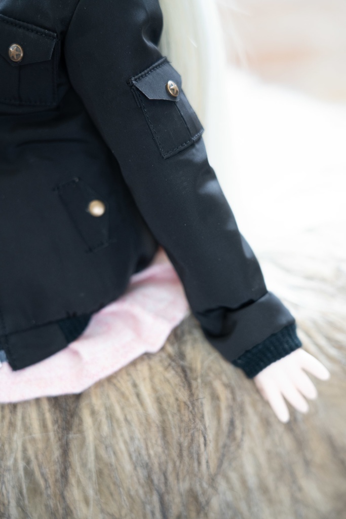 MDD/DDPサイズ フライトジャケット(ブラック)