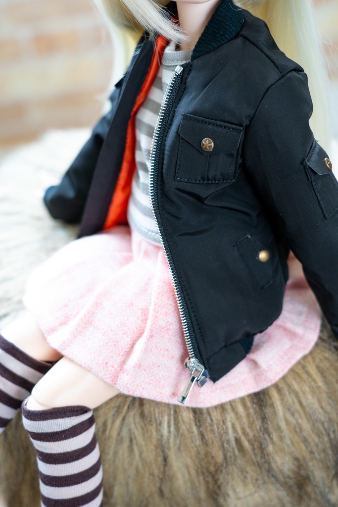 MDD/DDPサイズ フライトジャケット(ブラック)