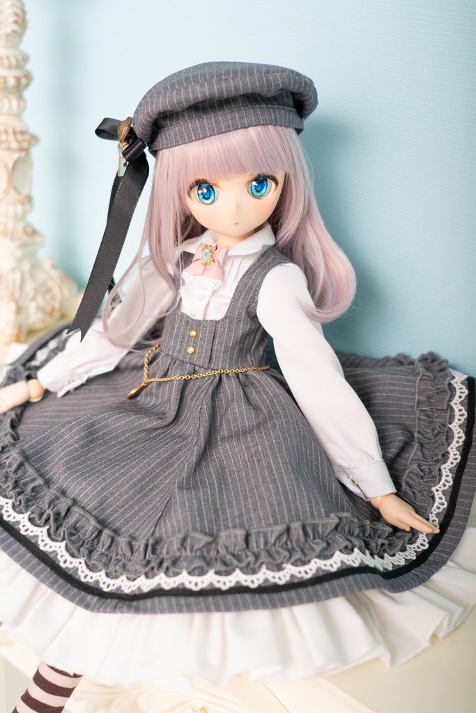 MDD・DDPサイズトランプ&時計ストライプ柄ドレスセット