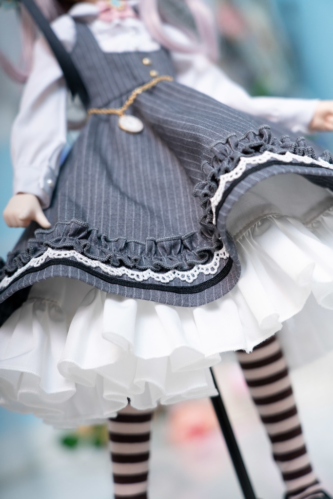 MDD・DDPサイズトランプ&時計ストライプ柄ドレスセット