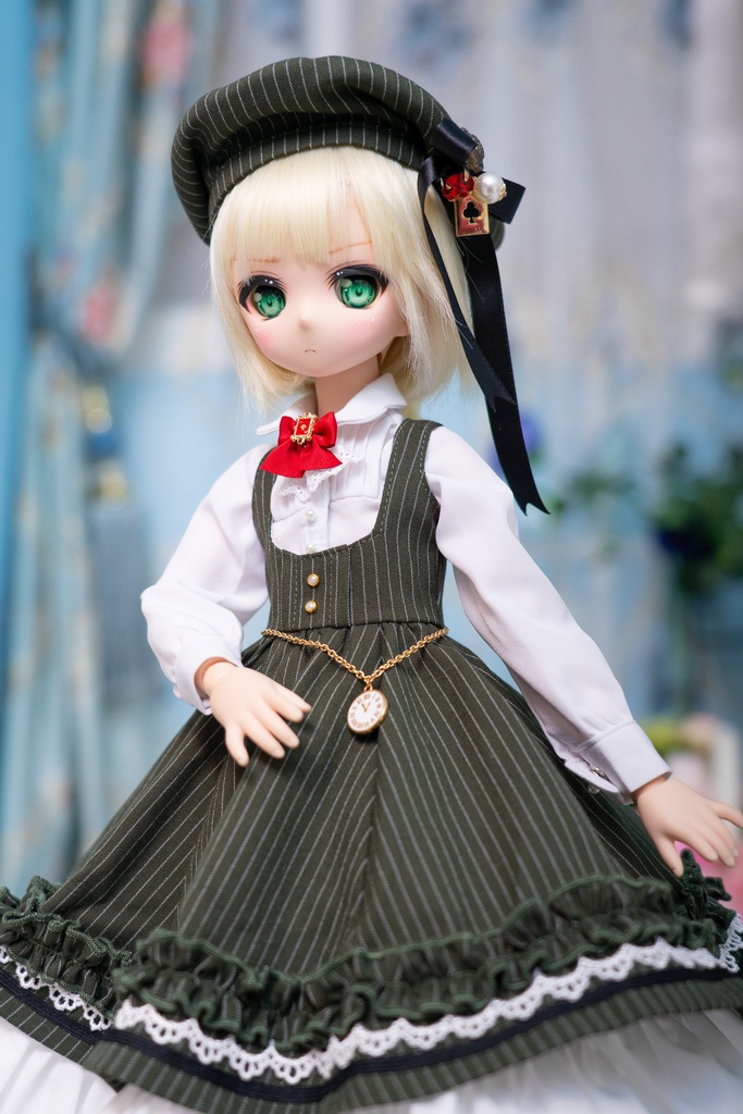 MDD・DDPサイズトランプ&時計ストライプ柄ドレスセット