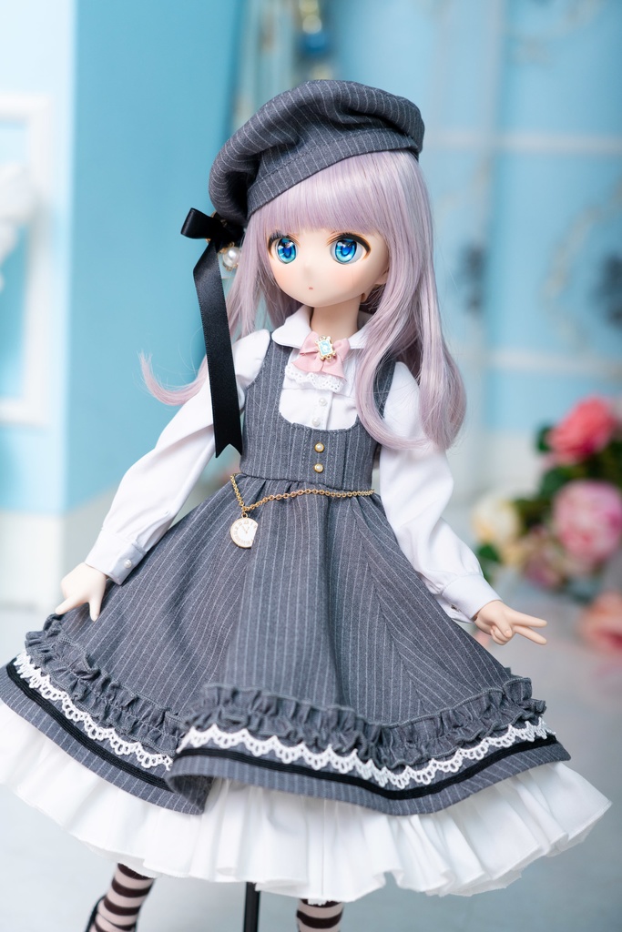 MDD・DDPサイズトランプ&時計ストライプ柄ドレスセット