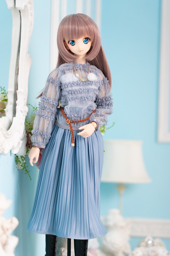 DD・DDSレースカットソー&アコーディオンプリーツスカート4点セット