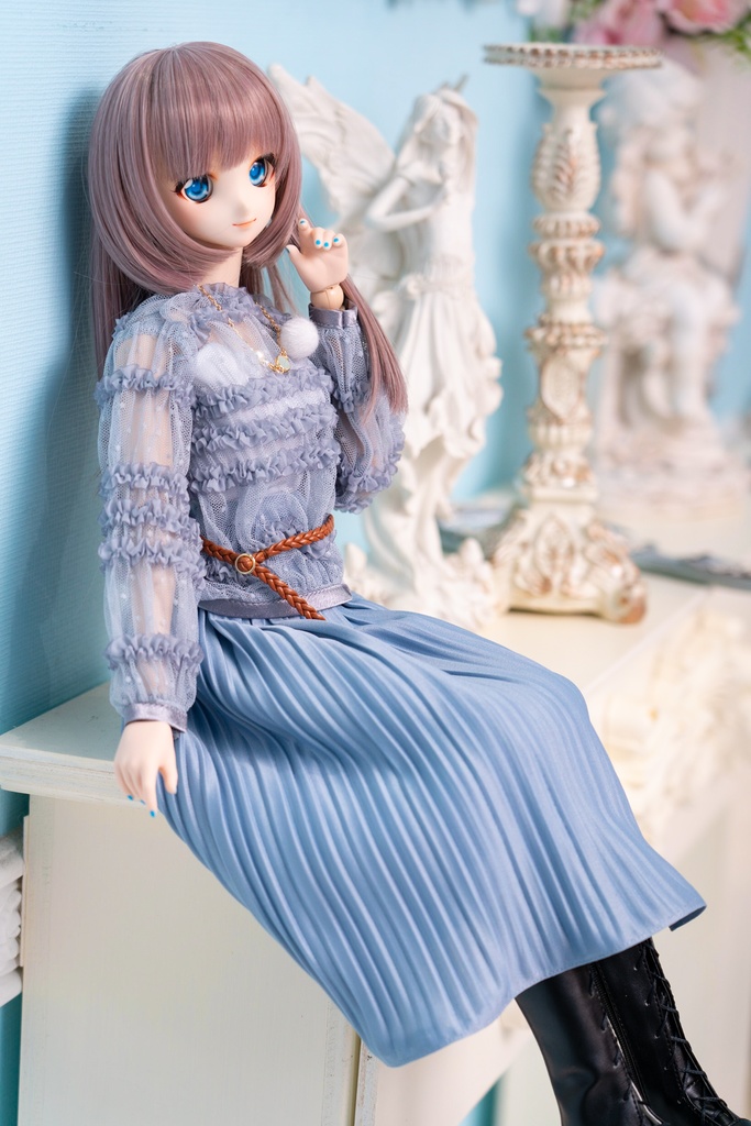 DD・DDSレースカットソー&アコーディオンプリーツスカート4点セット