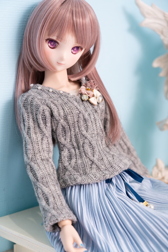 DD・DDSリボン付きアコーディオンスカート(4色)