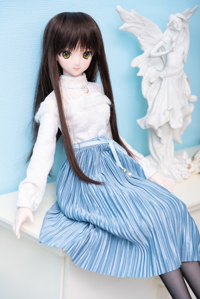 DD・DDSリボン付きアコーディオンスカート(4色)