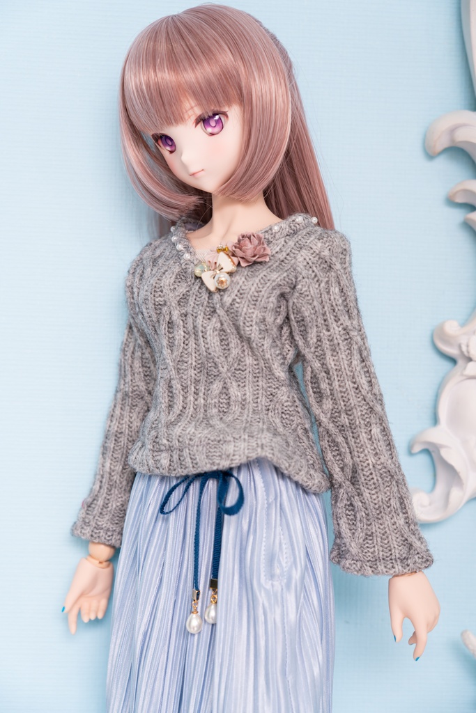 DD・DDSリボン付きアコーディオンスカート(4色)