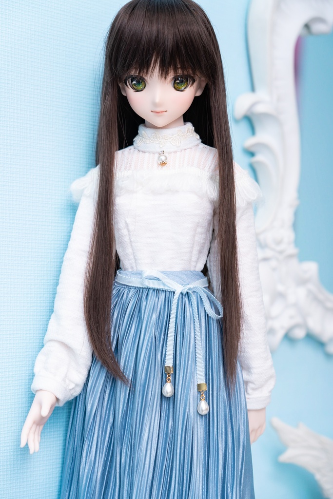 DD・DDSリボン付きアコーディオンスカート(4色)