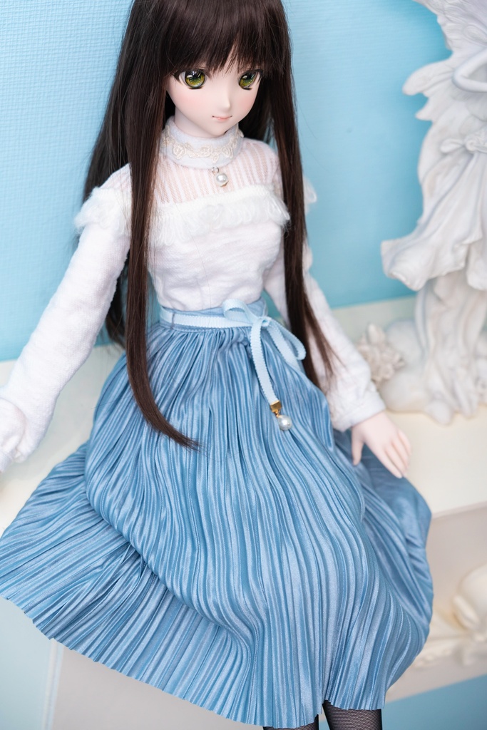 DD・DDSリボン付きアコーディオンスカート(4色)