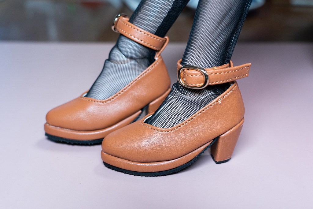 DD・DDSサイズ ストラップシューズ(黒/茶/白)