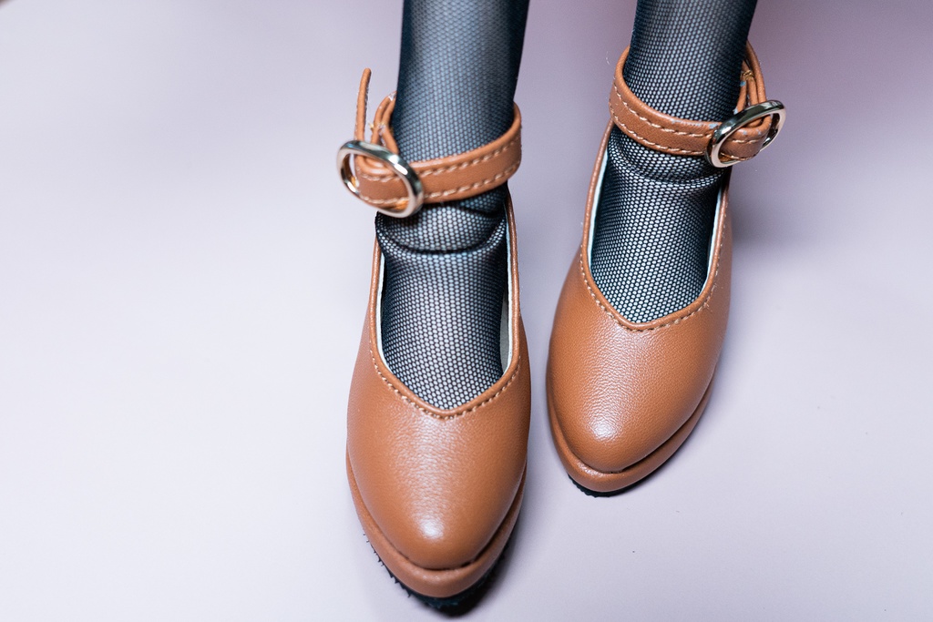 DD・DDSサイズ ストラップシューズ(黒/茶/白)