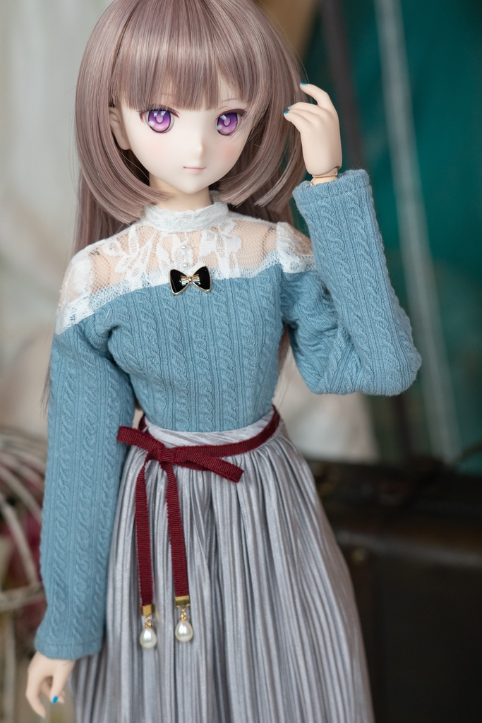 アランニット調レースカットソー DD・DDSサイズ