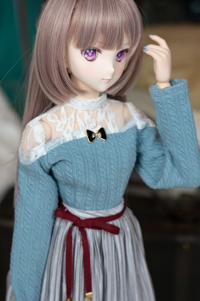 アランニット調レースカットソー DD・DDSサイズ