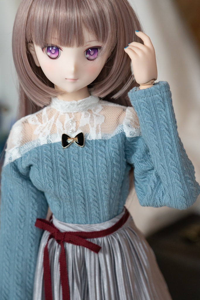 アランニット調レースカットソー DD・DDSサイズ