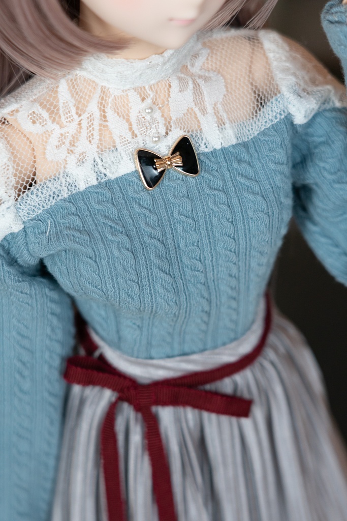 アランニット調レースカットソー DD・DDSサイズ