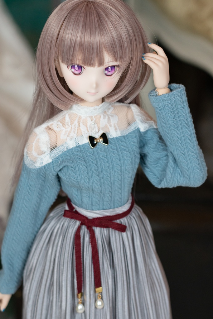 アランニット調レースカットソー DD・DDSサイズ