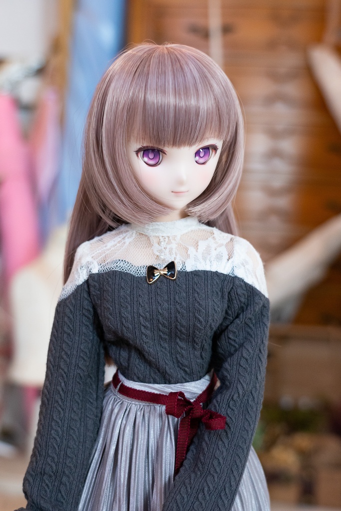 アランニット調レースカットソー DD・DDSサイズ