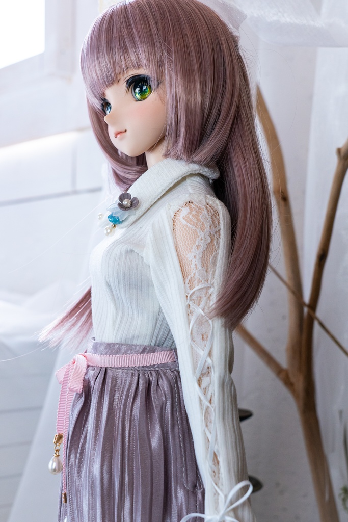 DD・DDSリボン付きアコーディオンスカート(4色)